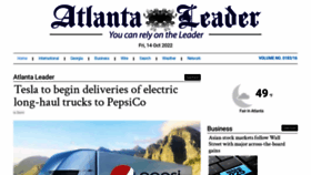 What Atlantaleader.com website looked like in 2022 (1 year ago)