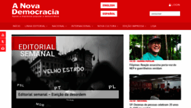 What Anovademocracia.com.br website looked like in 2022 (1 year ago)