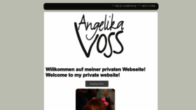 What Angelikavoss.de website looked like in 2022 (1 year ago)