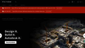 What Autodesk.co.uk website looked like in 2022 (2 years ago)