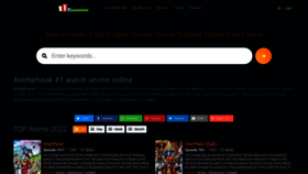 What Animefreak.ws website looked like in 2022 (1 year ago)