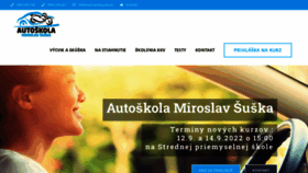 What Autoskolasuska.sk website looked like in 2022 (1 year ago)
