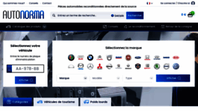 What Autonorma.fr website looked like in 2022 (1 year ago)