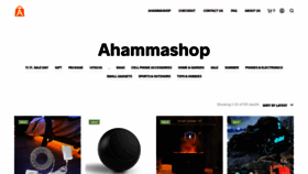 What Ahammashop.com website looked like in 2022 (1 year ago)