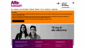 What Alfakassan.se website looked like in 2022 (1 year ago)