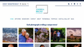 What Andreabrunsphotography.com website looked like in 2022 (1 year ago)