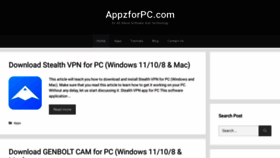 What Appzforpc.com website looked like in 2022 (1 year ago)