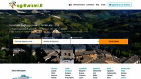 What Agriturismi.it website looked like in 2022 (1 year ago)