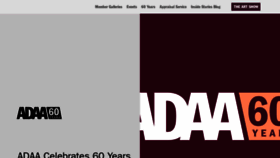 What Artdealers.org website looked like in 2022 (1 year ago)