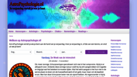 What Astropsychologie.nl website looked like in 2022 (1 year ago)