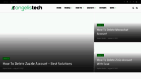 What Angelistech.com website looked like in 2022 (1 year ago)