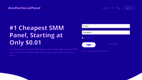 What Anothersocialpanel.com website looked like in 2022 (1 year ago)