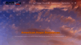 What Americanhoperesources.com website looked like in 2022 (1 year ago)