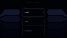 What Animecomplet.fr website looked like in 2022 (1 year ago)