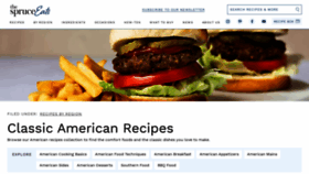 What Americanfood.about.com website looked like in 2022 (1 year ago)