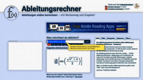 What Ableitungsrechner.net website looked like in 2022 (1 year ago)