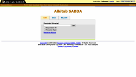 What Alkitab.sabda.org website looked like in 2022 (1 year ago)