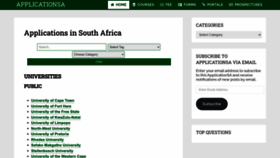 What Applicationsa.com website looked like in 2022 (1 year ago)