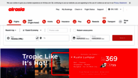 What Airasia.com.sg website looked like in 2022 (1 year ago)