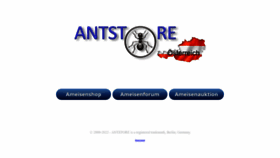 What Antshop.at website looked like in 2022 (1 year ago)
