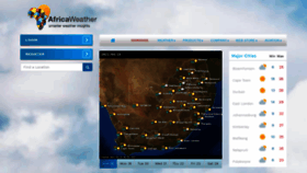 What Africaweather.com website looked like in 2022 (3 years ago)