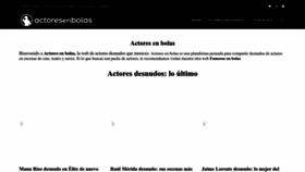 What Actoresenbolas.com website looked like in 2022 (1 year ago)