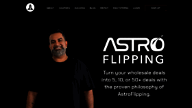 What Astroflipping.com website looked like in 2022 (1 year ago)