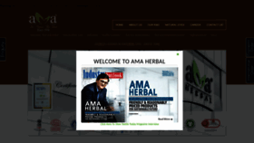 What Amaherbal.com website looked like in 2022 (1 year ago)