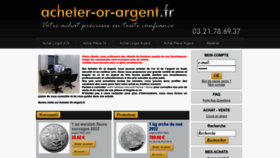 What Acheter-or-argent.fr website looked like in 2022 (1 year ago)