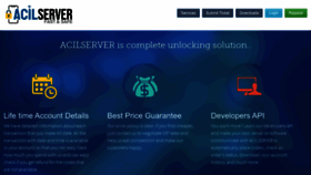 What Acilserver.com website looked like in 2022 (1 year ago)