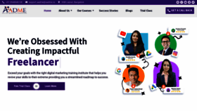 What Aadme.co website looked like in 2022 (3 years ago)