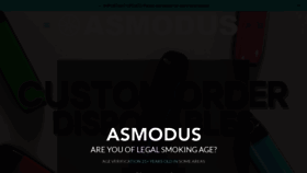 What Asmodus.com website looked like in 2022 (1 year ago)