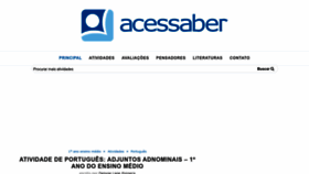 What Acessaber.com.br website looked like in 2022 (1 year ago)