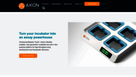 What Axionbiosystems.com website looked like in 2022 (1 year ago)