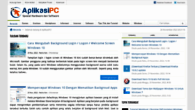 What Aplikasipc.com website looked like in 2022 (1 year ago)