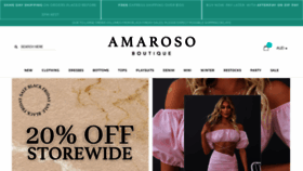 What Amaroso.com.au website looked like in 2022 (1 year ago)
