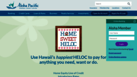 What Alohapacific.com website looked like in 2022 (1 year ago)