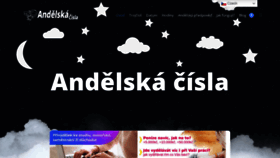 What Andelska-cisla.cz website looked like in 2022 (1 year ago)