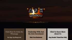 What Askjhansi.com website looked like in 2022 (1 year ago)
