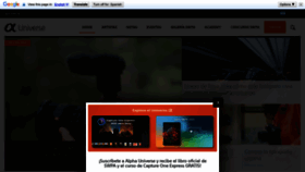 What Alphauniverse-latin.com website looked like in 2022 (1 year ago)