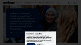 What Ambea.se website looked like in 2022 (1 year ago)