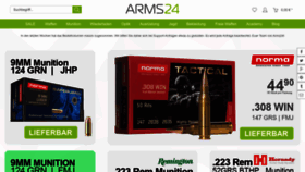 What Arms24.com website looked like in 2022 (1 year ago)