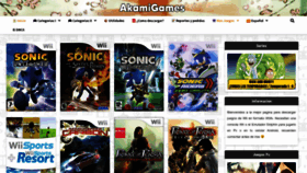 What Akamigames.net website looked like in 2022 (1 year ago)