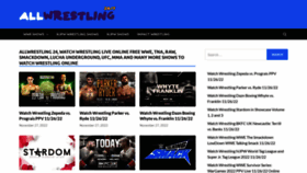 What Allwrestling24.com website looked like in 2022 (1 year ago)