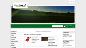 What Agripress.be website looked like in 2022 (1 year ago)