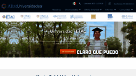 What Aliatuniversidades.com.mx website looked like in 2022 (1 year ago)