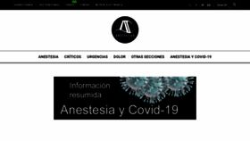 What Anestesiar.org website looked like in 2022 (1 year ago)
