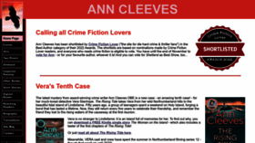 What Anncleeves.com website looked like in 2022 (2 years ago)