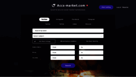 What Accs-market.com website looked like in 2022 (1 year ago)