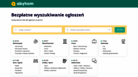 What Abyhom.pl website looked like in 2022 (1 year ago)